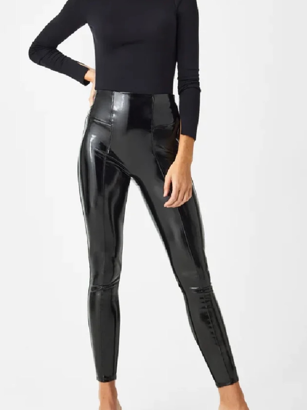 Spanx Faux Patent Leather Leggings